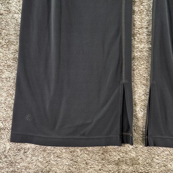 Athleta Barre Kickflare Cropped Flared Yoga Pants Sz L - Picture 4 of 11